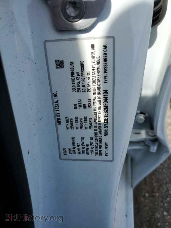 2021 TESLA MODEL 3 - VIN: 5YJ3E1EB2MF044104 - Photo 12