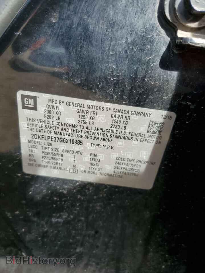 2016 GMC TERRAIN - VIN: 2GKFLPE37G6210985 - Фото 12