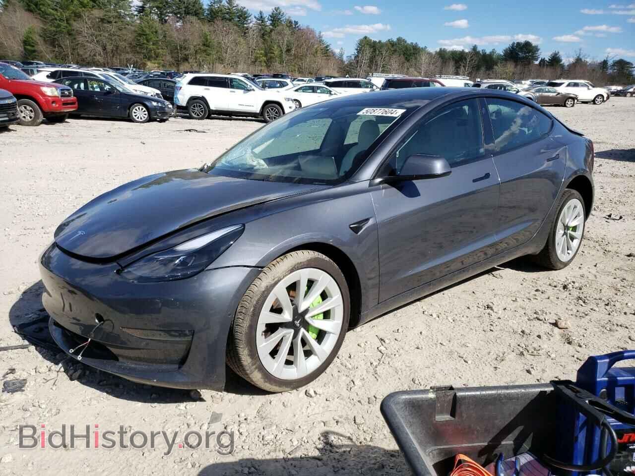 Photo 5YJ3E1EB8NF264851 - TESLA MODEL 3 2022