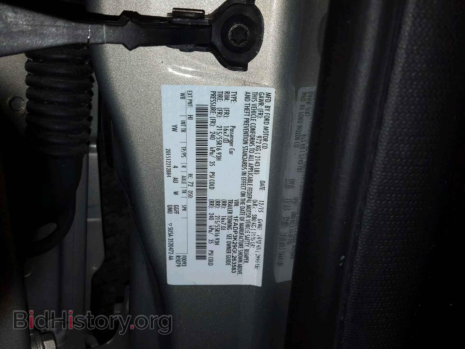 2016 FORD FOCUS - VIN: 1FADP3K29GL263583 - Photo 10