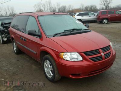 2007 Dodge CARAVAN Grand Cara, красный — VIN 1D4GP24R77B167763, Copart