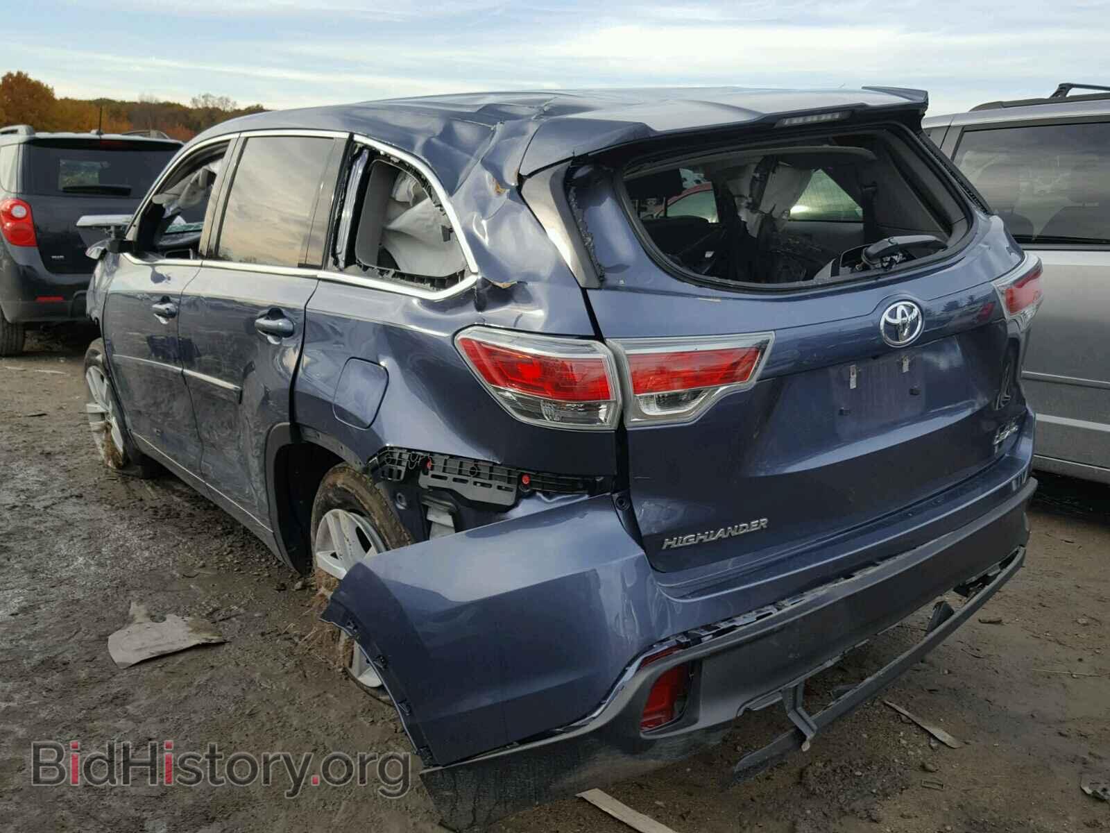 2014 TOYOTA HIGHLANDER - VIN: 5TDBKRFH6ES024201 - Фото 3