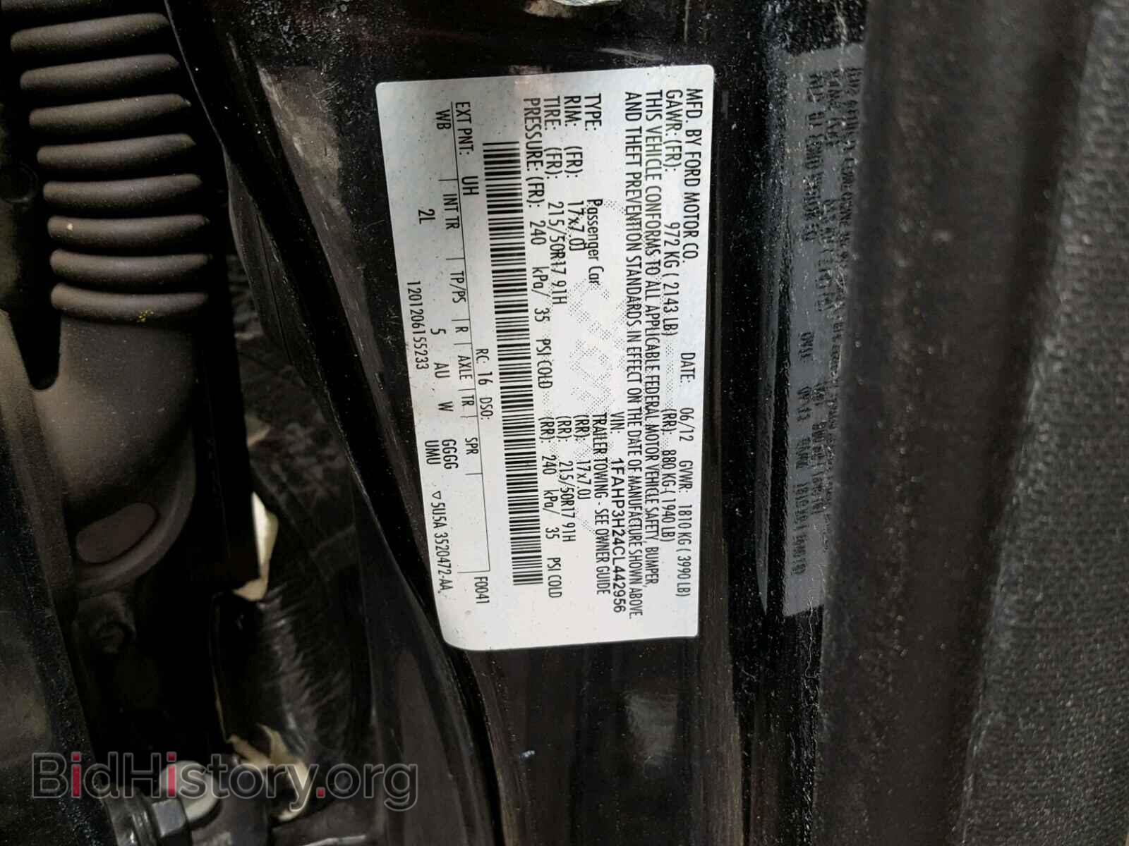2012 FORD FOCUS - VIN: 1FAHP3H24CL442956 - Фото 10