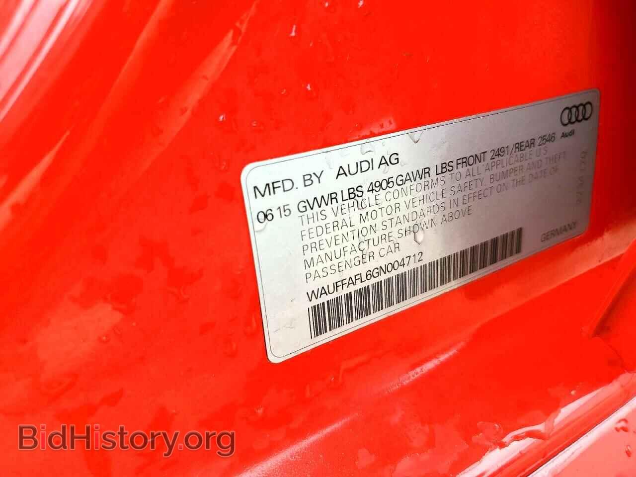 2016 AUDI A4 - VIN: WAUFFAFL6GN004712 - Фото 13