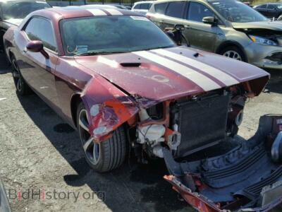 2013 Dodge CHALLENGER, темно-бордовый — VIN 2C3CDYBT9DH733774, Copart