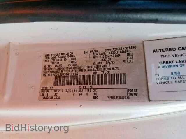 1999 FORD ECONOLINE - VIN: 1FTPE2425XHA11496 - Photo 10