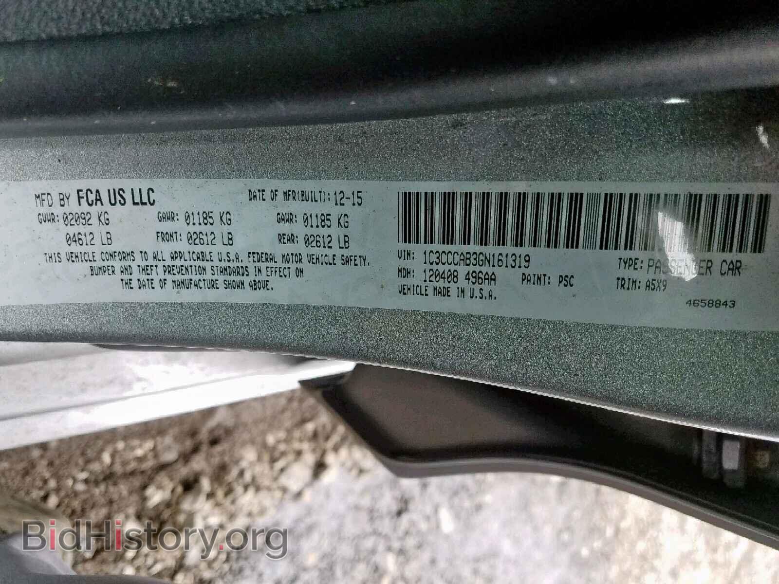 2016 CHRYSLER 200 - VIN: 1C3CCCAB3GN161319 - Photo 10