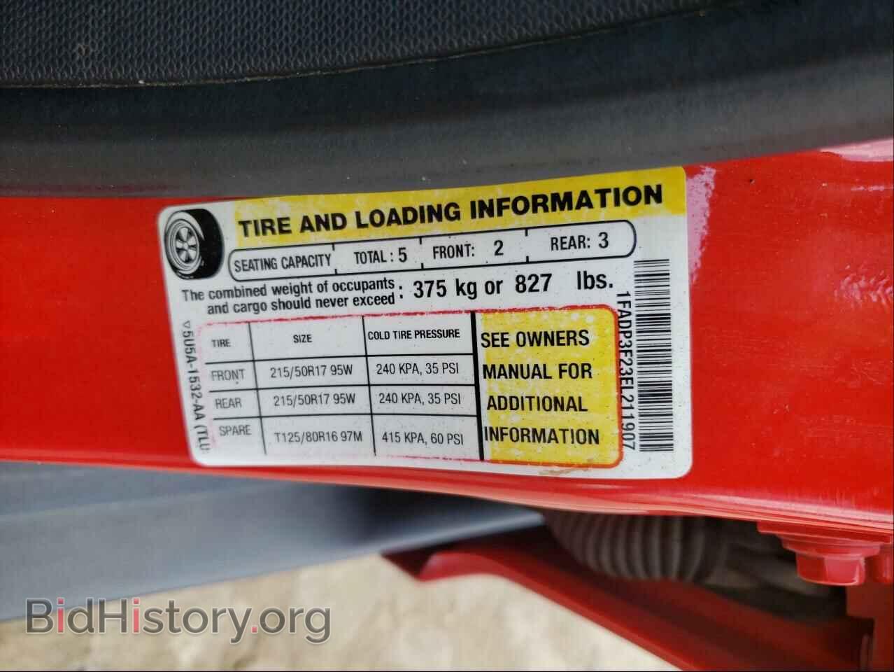2014 FORD FOCUS - VIN: 1FADP3F23EL211907 - Фото 10