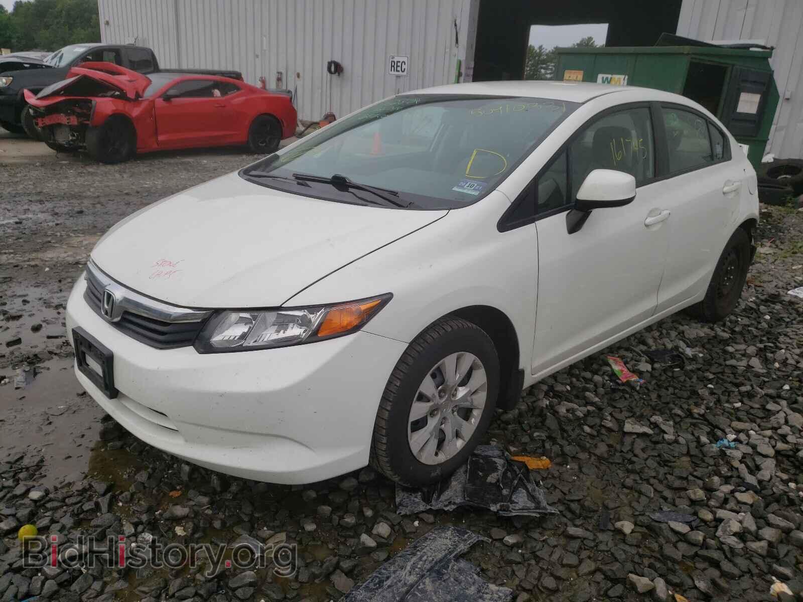 2012 HONDA CIVIC - VIN: 2HGFB2F50CH318432 - Фото 2