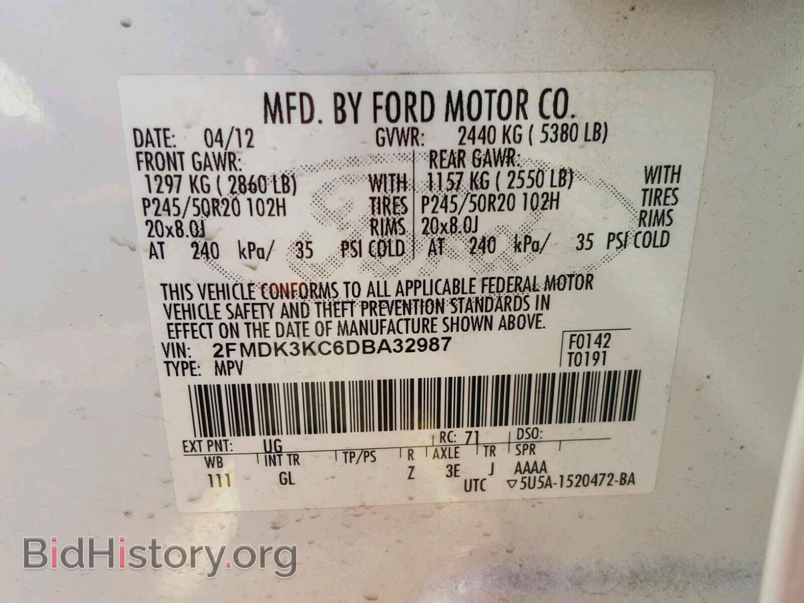 2013 FORD EDGE - VIN: 2FMDK3KC6DBA32987 - Photo 10