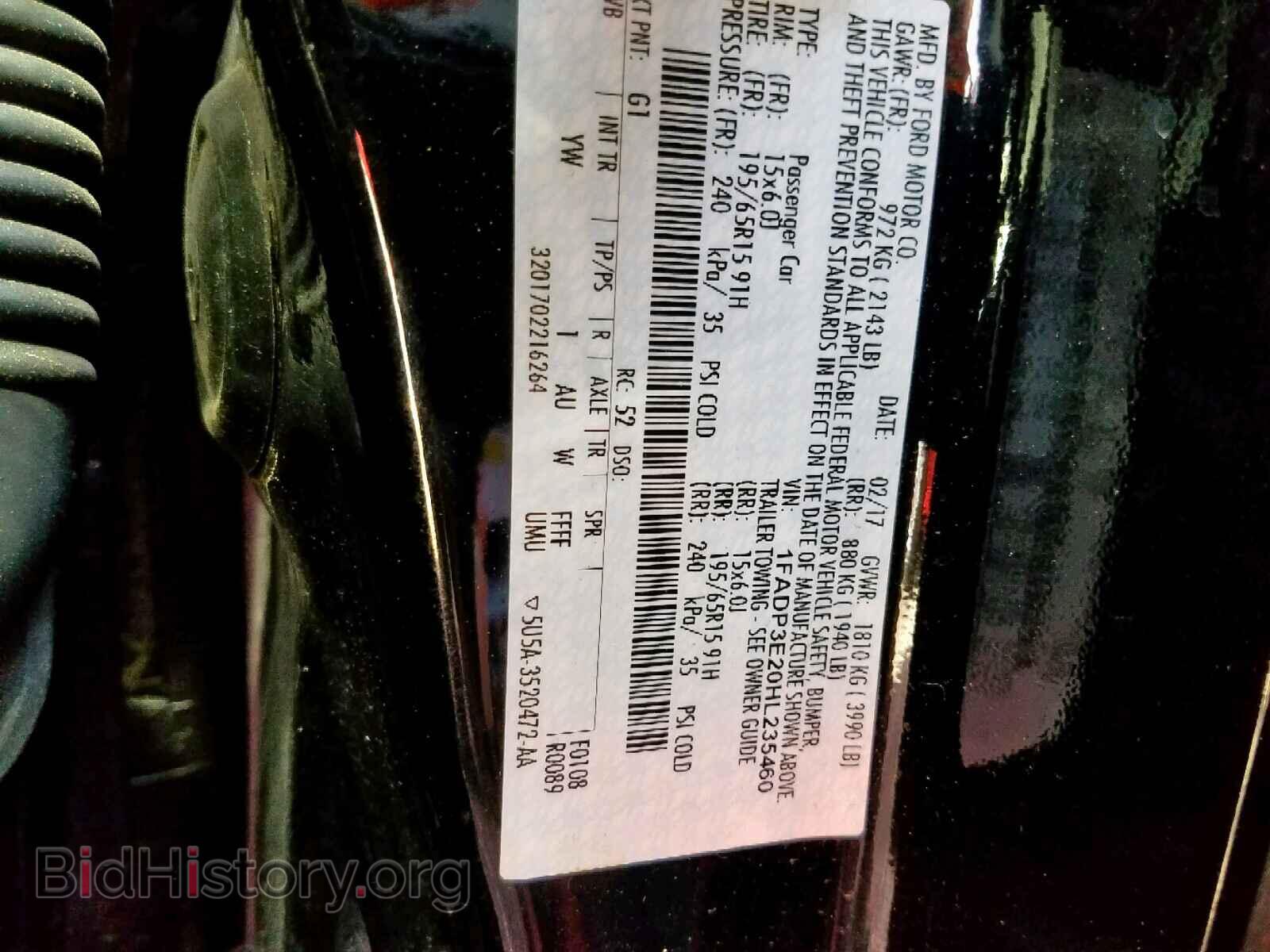 2017 FORD FOCUS - VIN: 1FADP3E20HL235460 - Фото 10