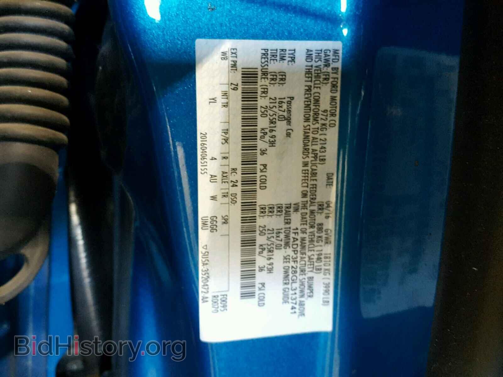 2016 FORD FOCUS - VIN: 1FADP3F28GL313741 - Фото 10