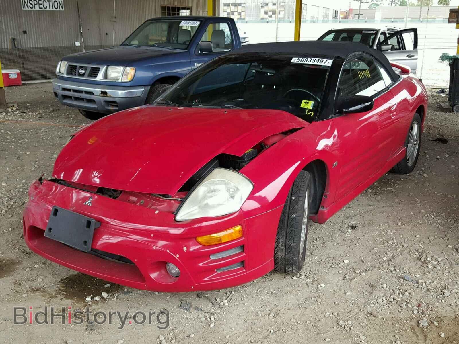 2003 MITSUBISHI ECLIPSE - VIN: 4A3AE55H43E107784 - Фото 2