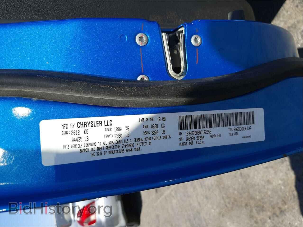 2009 DODGE CALIBER - VIN: 1B3HB78B29D172355 - Фото 10