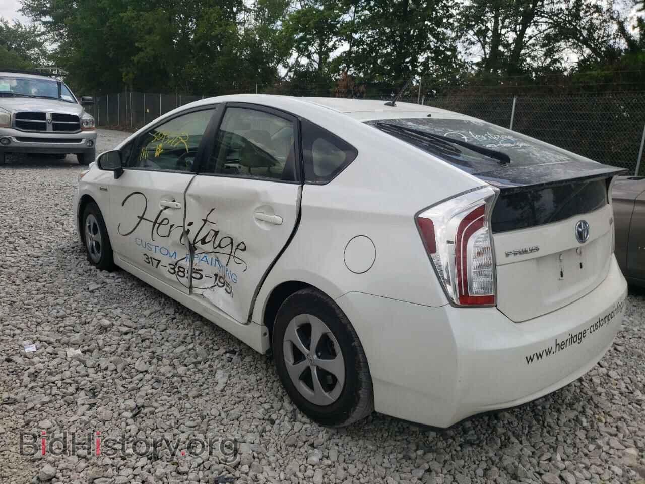 2014 TOYOTA PRIUS - VIN: JTDKN3DUXE0365060 - Фото 3