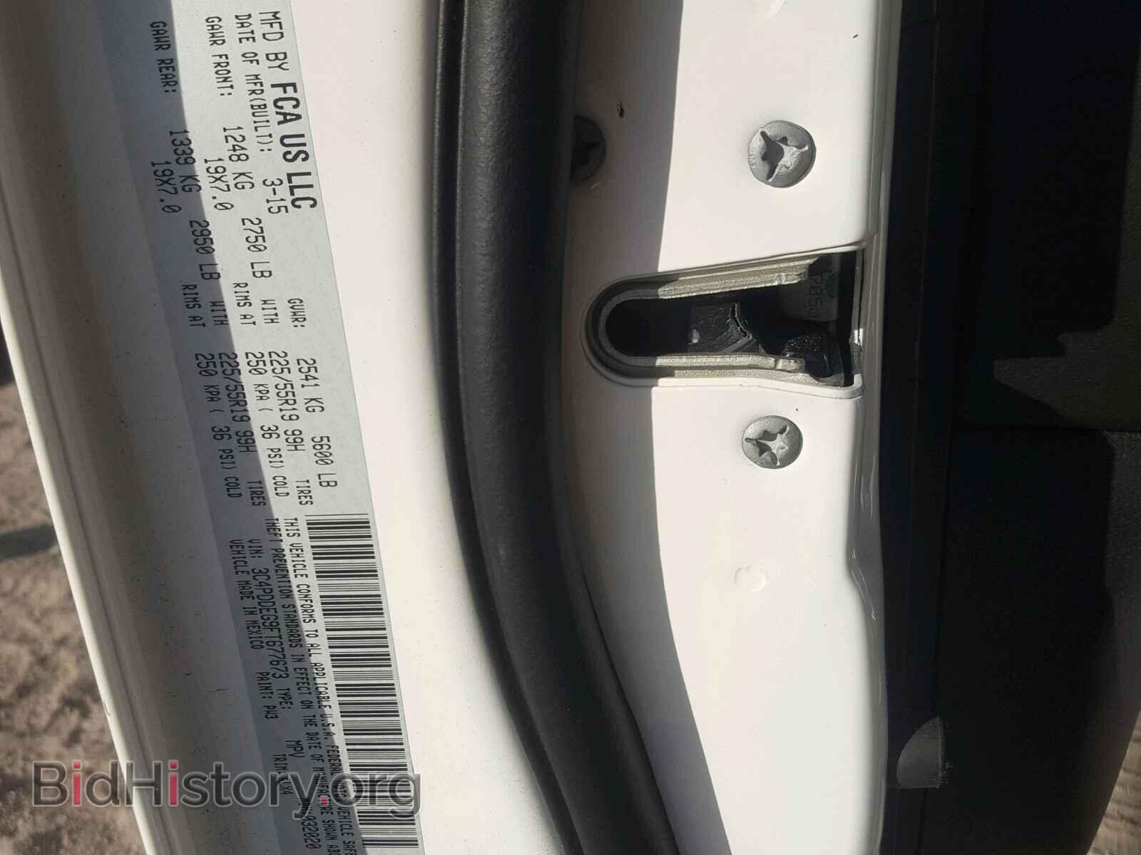 2015 DODGE JOURNEY R/ - VIN: 3C4PDDEG9FT677673 - Photo 10