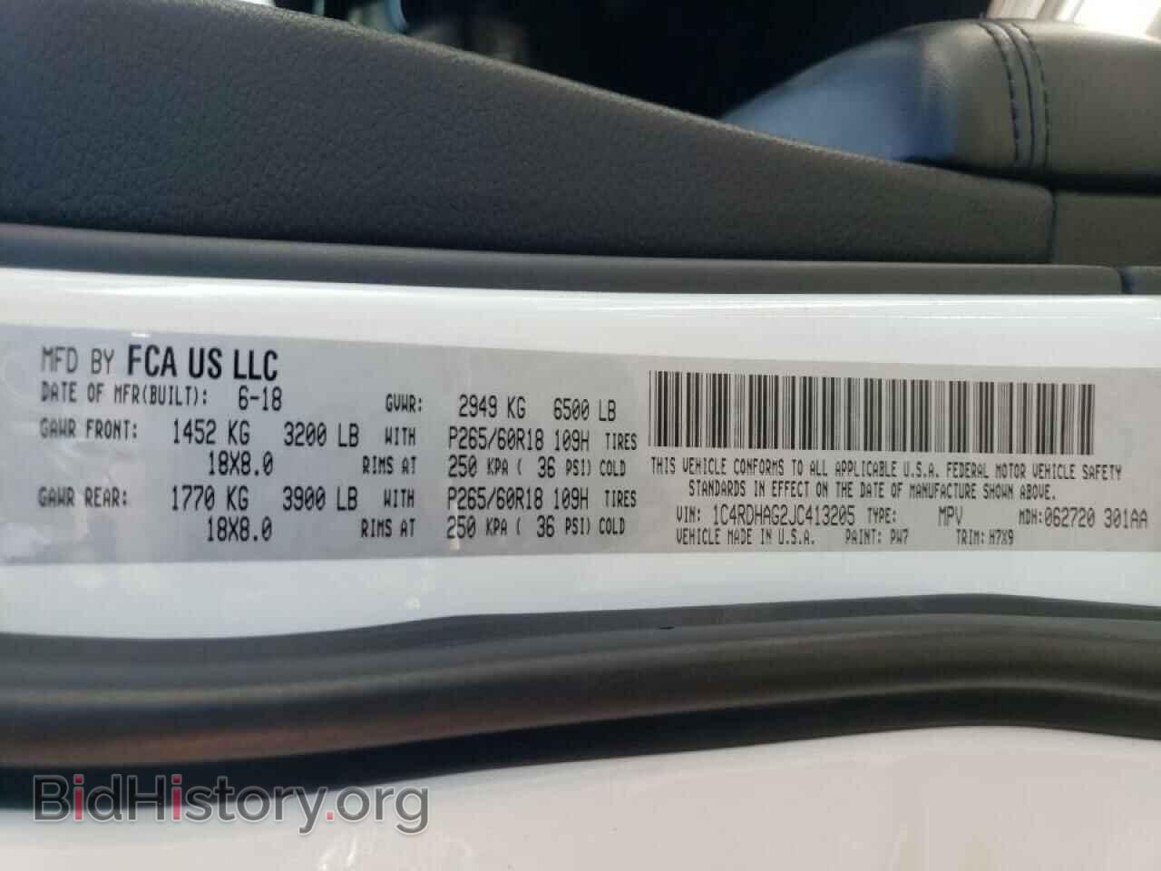 2018 DODGE DURANGO - VIN: 1C4RDHAG2JC413205 - Фото 10
