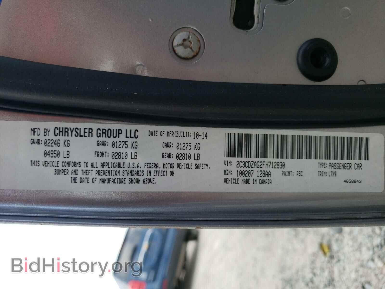 2015 DODGE CHALLENGER - VIN: 2C3CDZAG2FH712830 - Photo 10
