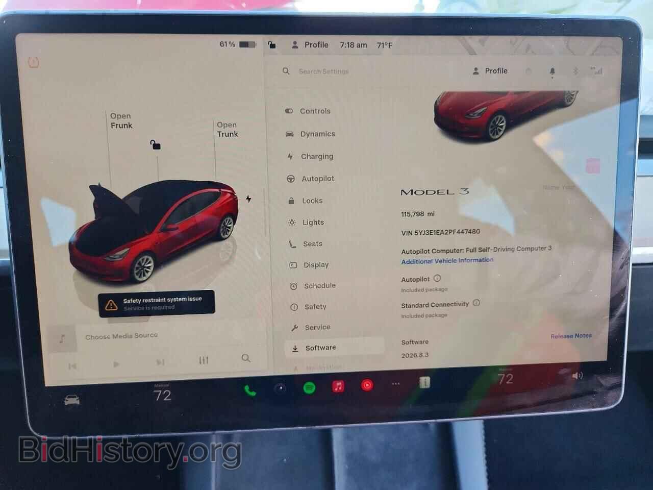 2023 TESLA MODEL 3 - VIN: 5YJ3E1EA2PF447480 - Photo 9