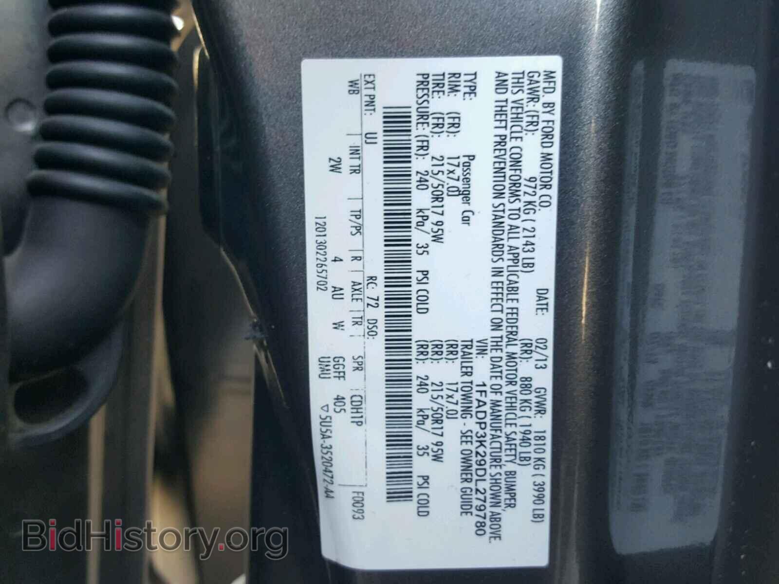 2013 FORD FOCUS - VIN: 1FADP3K29DL279780 - Photo 10