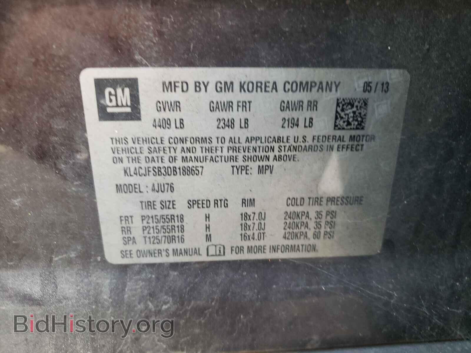 2013 BUICK ENCORE - VIN: KL4CJFSB3DB188657 - Photo 10