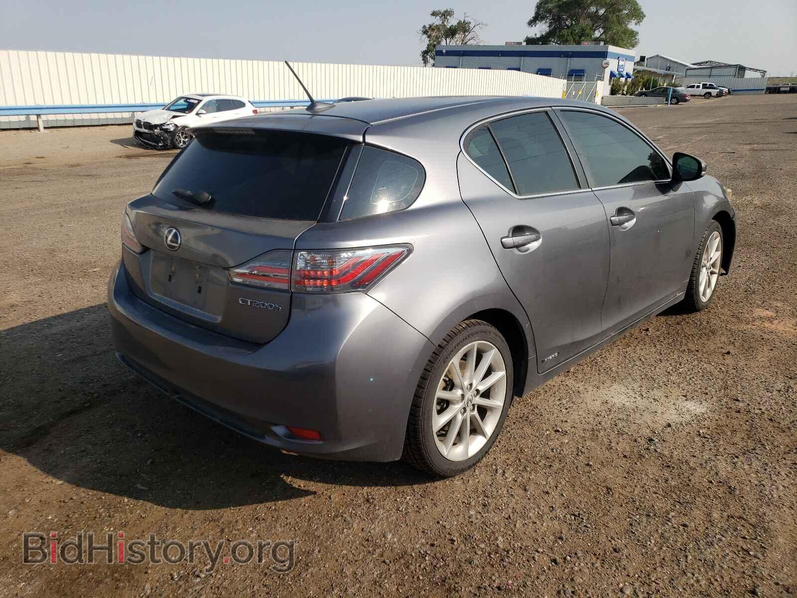 2012 LEXUS CT 200 - VIN: JTHKD5BH6C2112211 - Фото 4