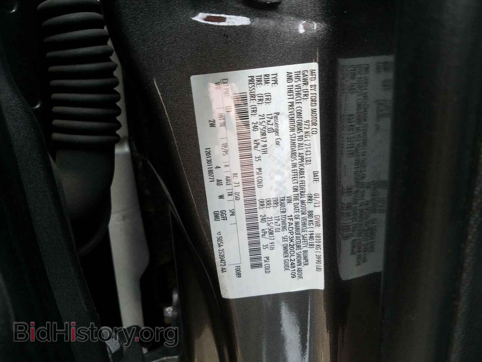 2013 FORD FOCUS - VIN: 1FADP3K20DL248109 - Photo 10