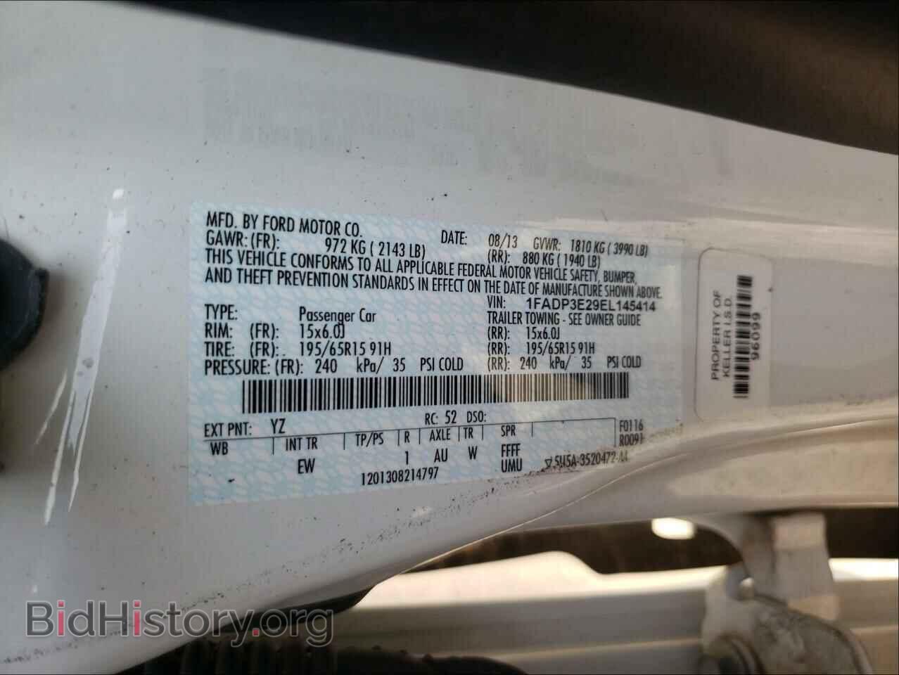 2014 FORD FOCUS - VIN: 1FADP3E29EL145414 - Photo 6