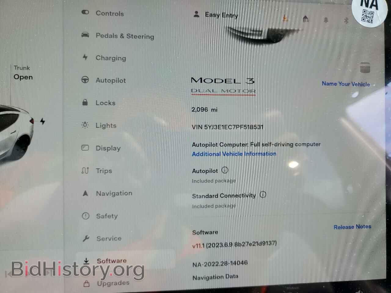 2023 TESLA MODEL 3 - VIN: 5YJ3E1EC7PF518531 - Photo 9