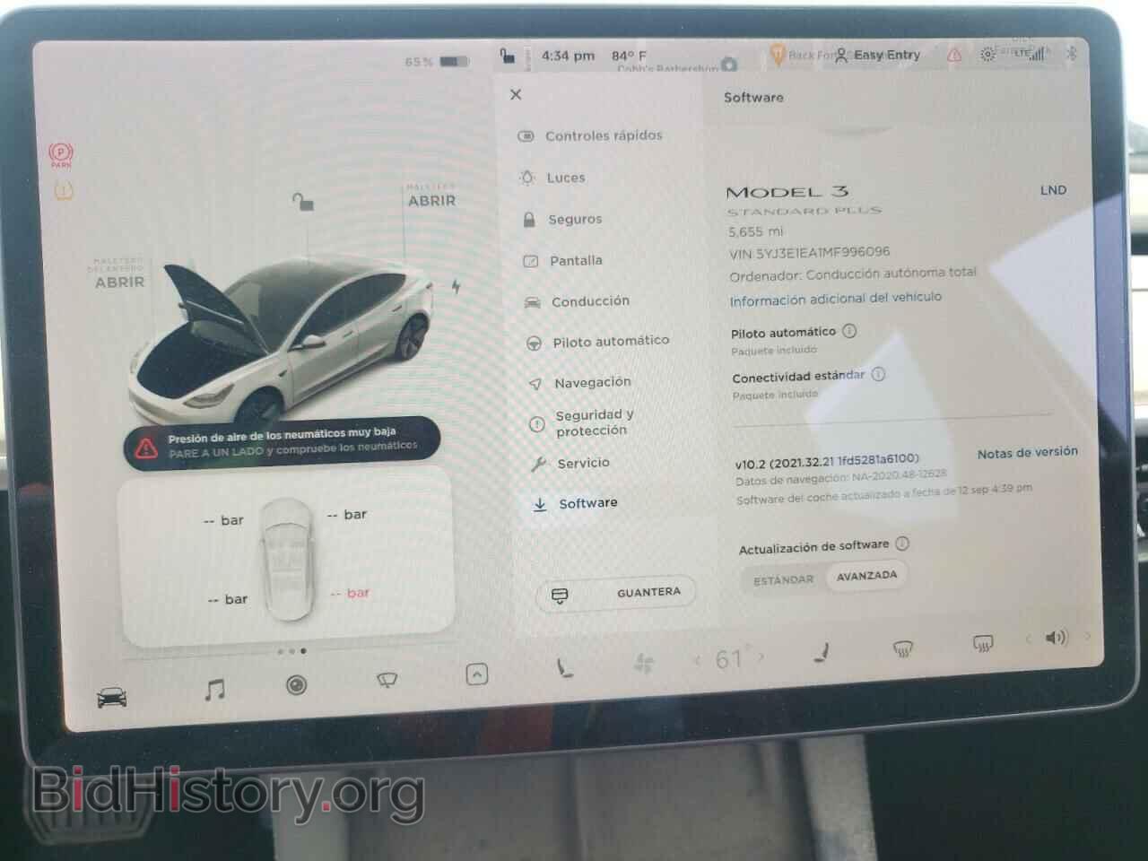2021 TESLA MODEL 3 - VIN: 5YJ3E1EA1MF996096 - Photo 9