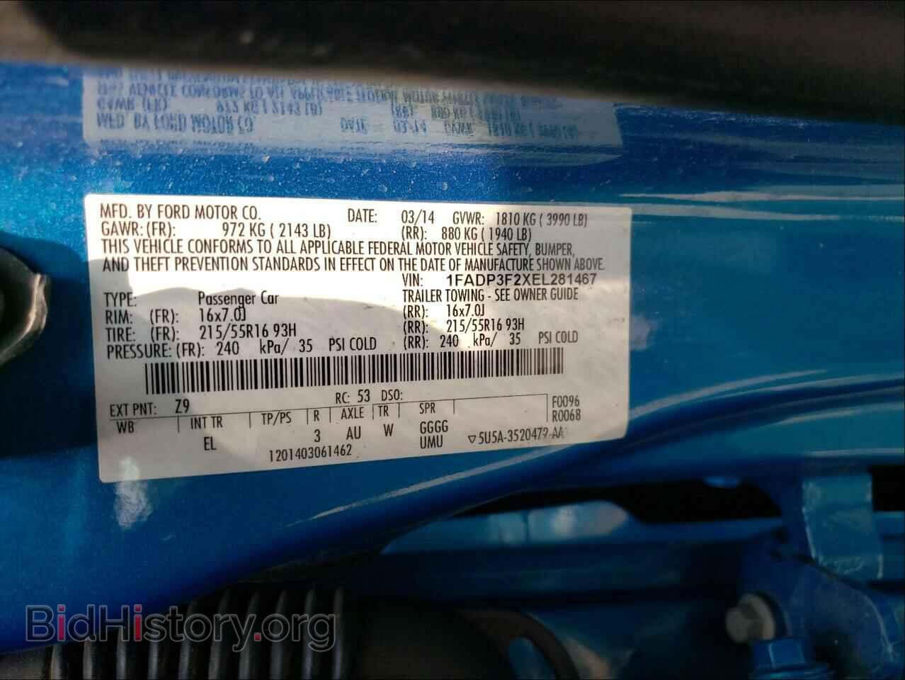 2014 FORD FOCUS - VIN: 1FADP3F2XEL281467 - Photo 10