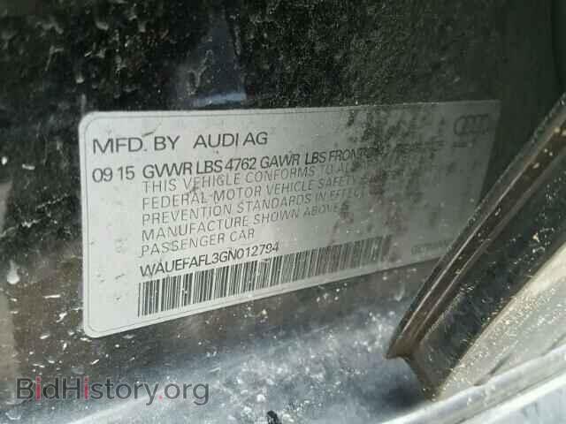 2016 AUDI A4 - VIN: WAUEFAFL3GN012794 - Фото 10