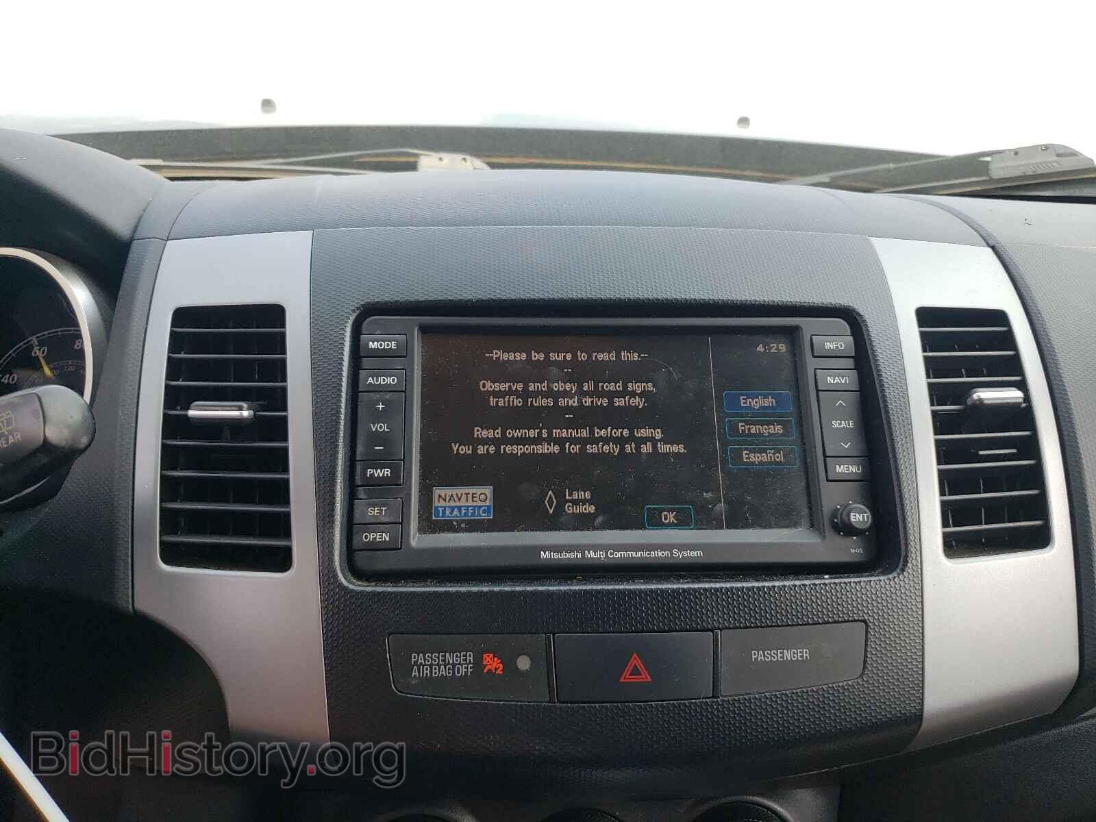 2012 MITSUBISHI OUTLANDER - VIN: JA4AS3AW8CU000547 - Фото 9