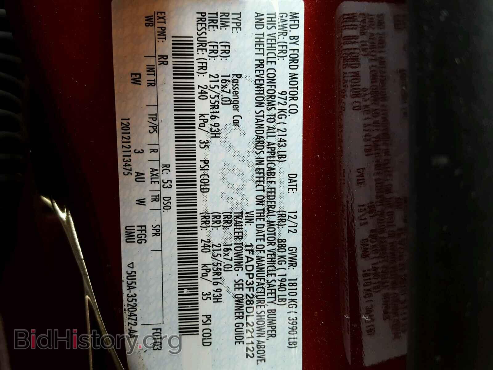 2013 FORD FOCUS - VIN: 1FADP3F28DL221122 - Photo 10