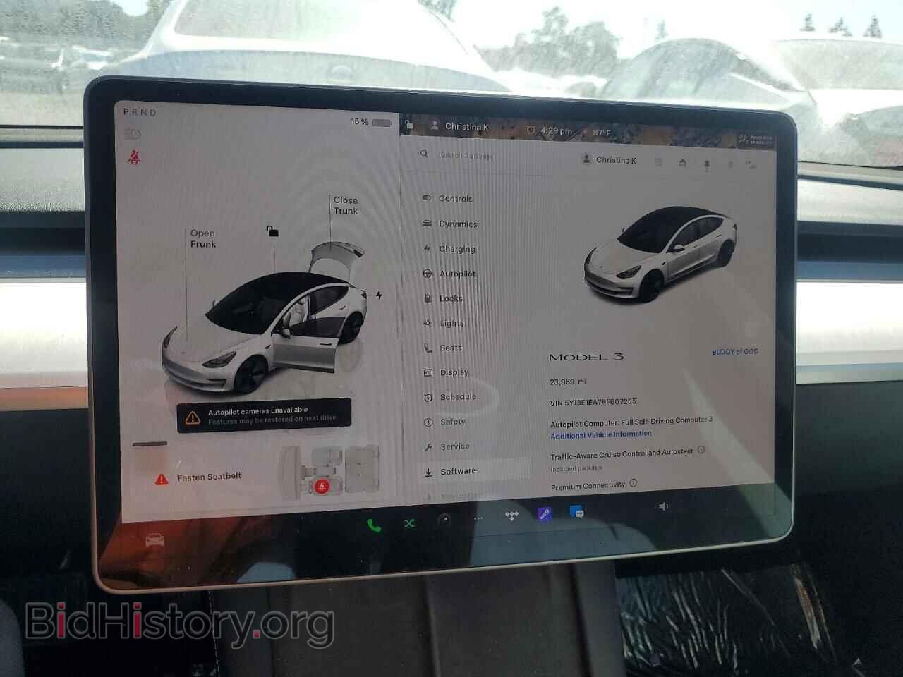2023 TESLA MODEL 3 - VIN: 5YJ3E1EA7PF607255 - Photo 9