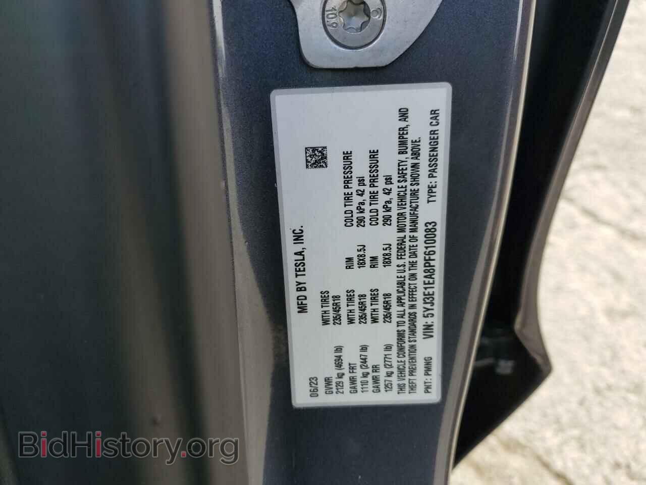 2023 TESLA MODEL 3 - VIN: 5YJ3E1EA8PF610083 - Photo 13