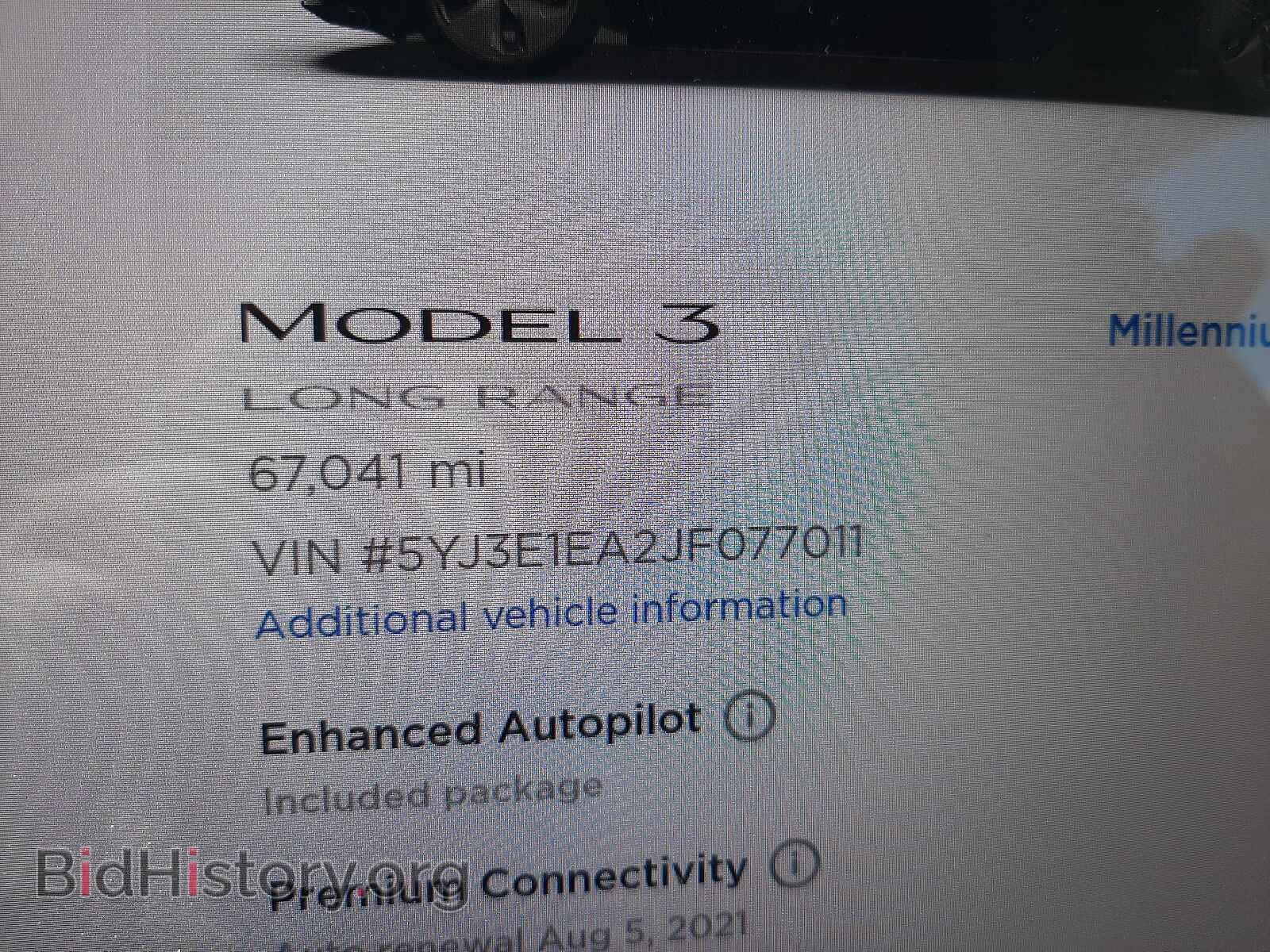 2018 TESLA MODEL 3 - VIN: 5YJ3E1EA2JF077011 - Photo 8