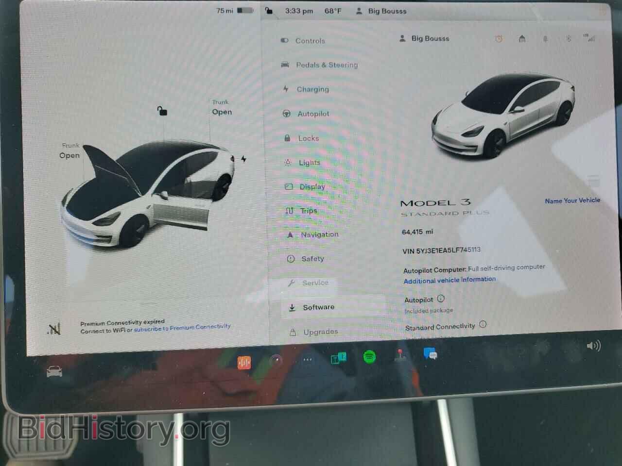 2020 TESLA MODEL 3 - VIN: 5YJ3E1EA5LF745113 - Фото 9