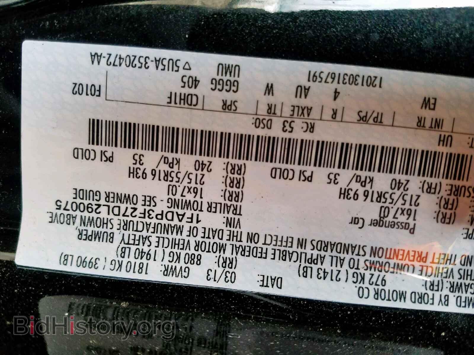 2013 FORD FOCUS SE - VIN: 1FADP3F27DL290075 - Фото 10