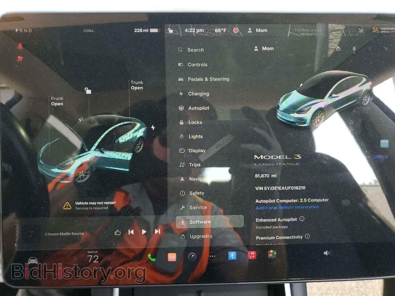 2018 TESLA MODEL 3 - VIN: 5YJ3E1EA1JF016216 - Фото 9