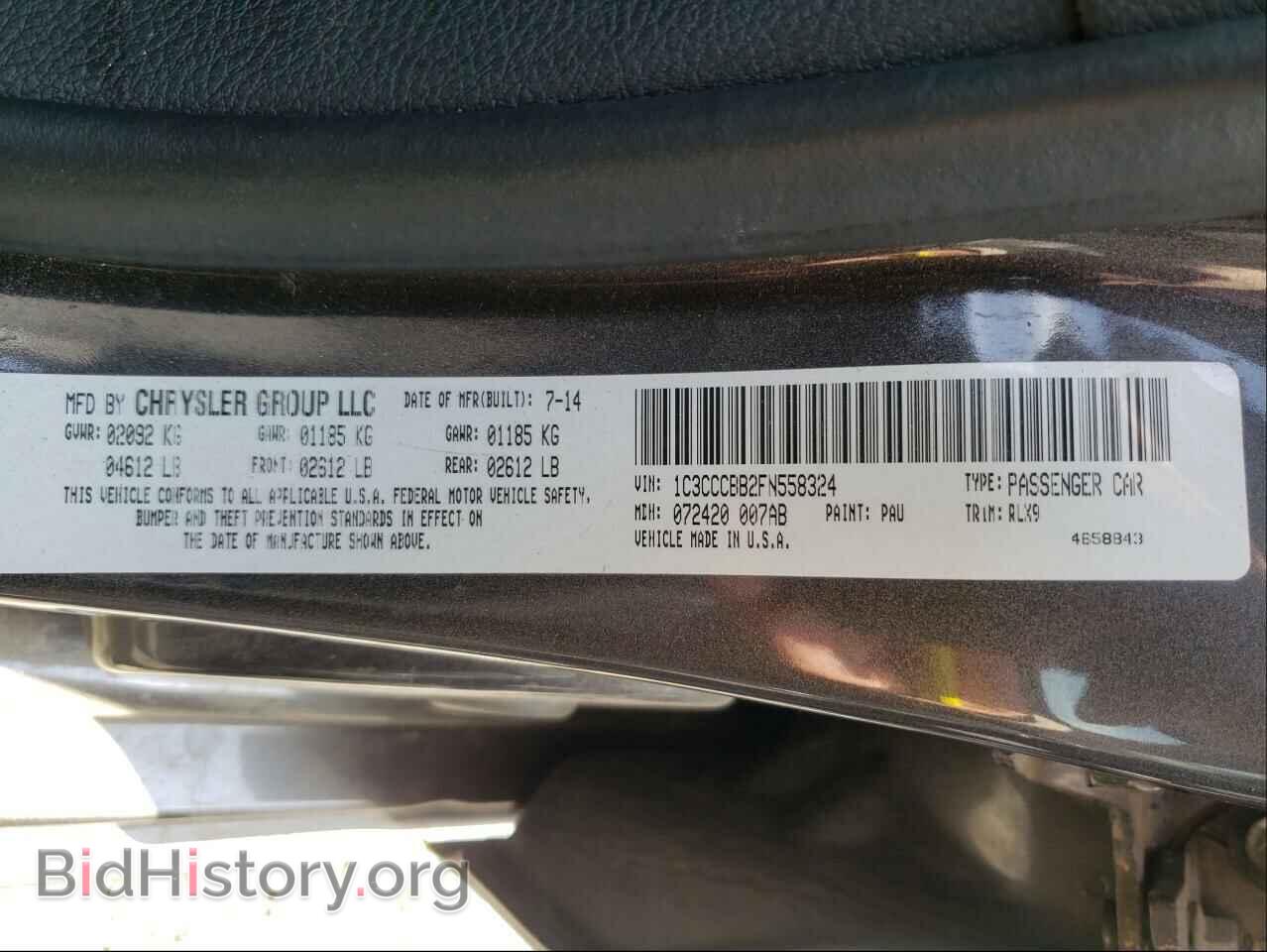 2015 CHRYSLER 200 - VIN: 1C3CCCBB2FN558324 - Photo 10