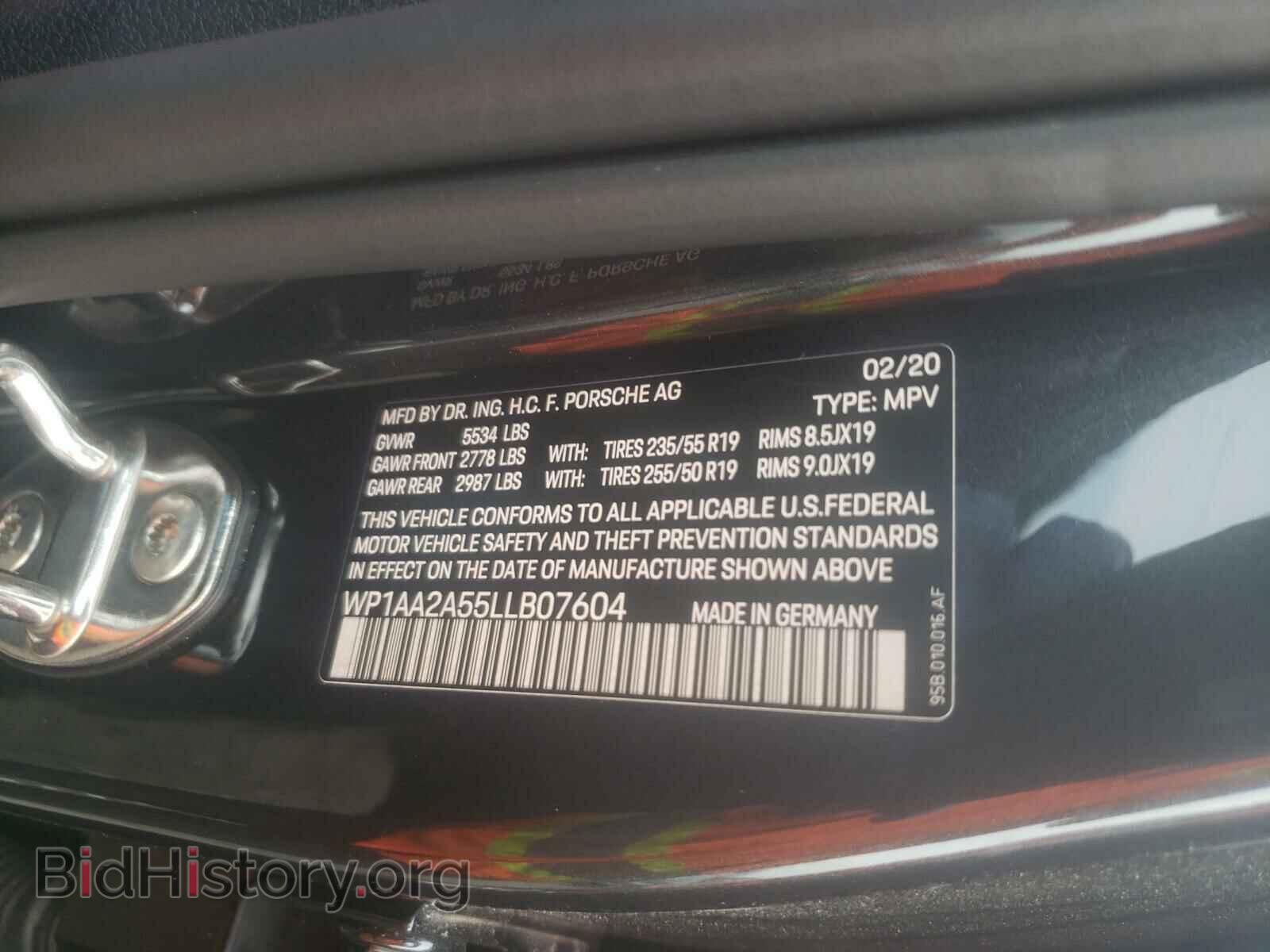 2020 PORSCHE MACAN - VIN: WP1AA2A55LLB07604 - Photo 10