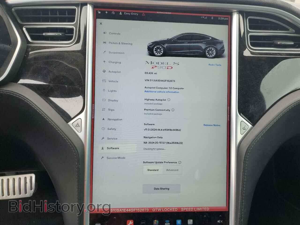 2016 TESLA MODEL S - VIN: 5YJSA1E44GF152673 - Фото 9
