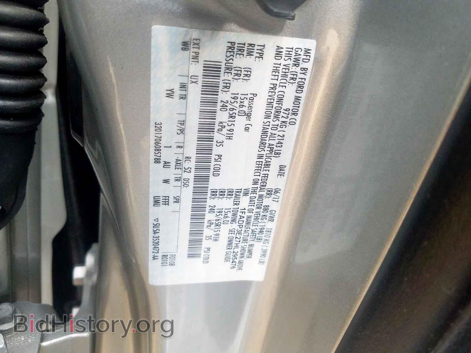 2017 FORD FOCUS - VIN: 1FADP3E27HL295476 - Фото 10