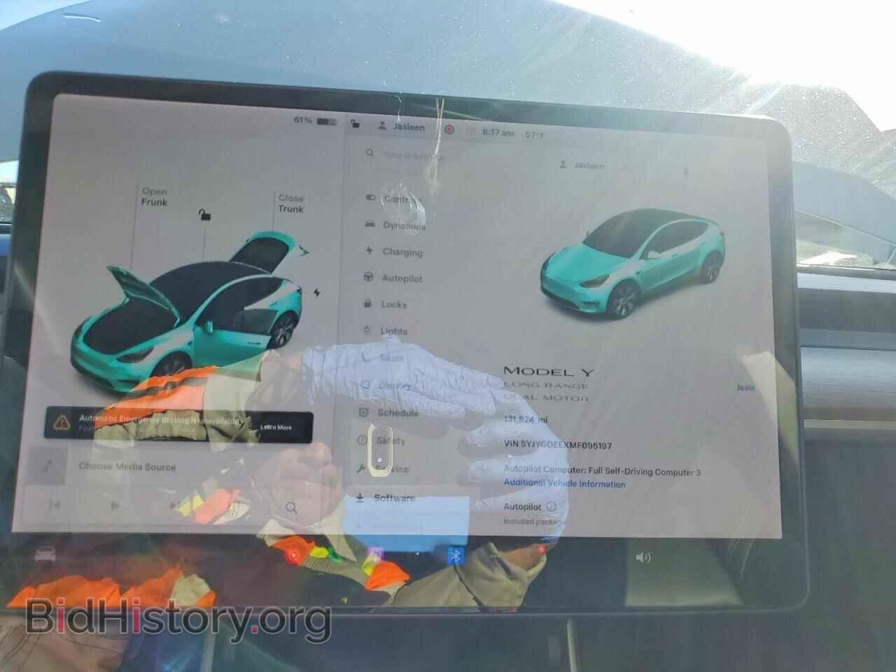 2021 TESLA MODEL Y - VIN: 5YJYGDEEXMF095197 - Photo 9