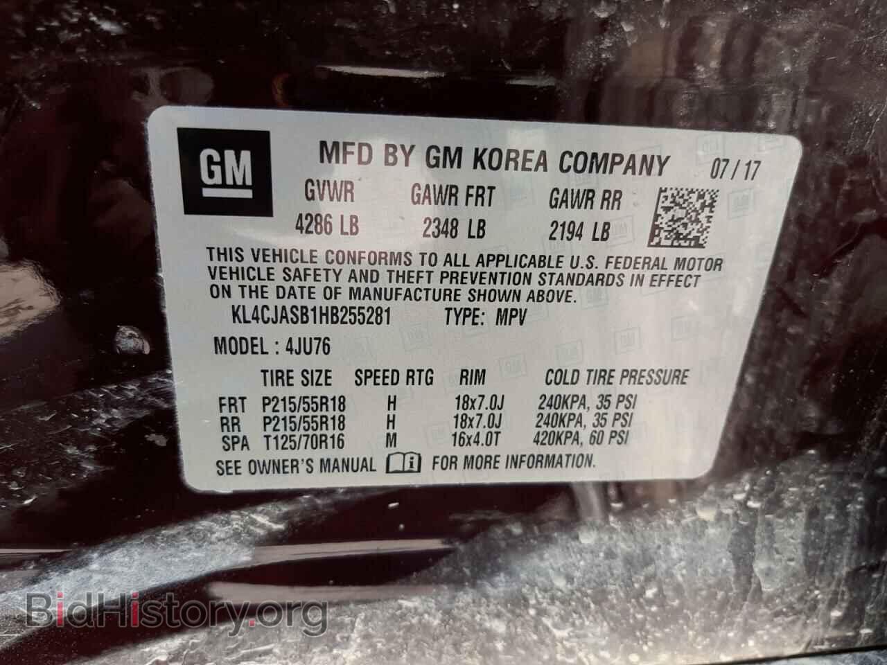 2017 BUICK ENCORE - VIN: KL4CJASB1HB255281 - Photo 10