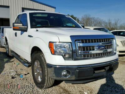 2013 Ford F150 F150 Super, white — VIN 1FTEX1CM8DFD37671, Copart