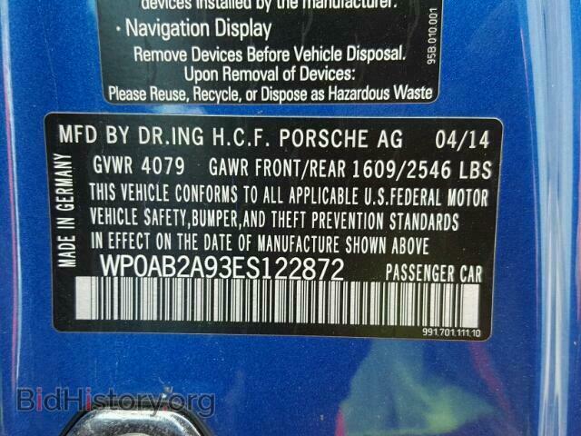 2014 PORSCHE 911 - VIN: WP0AB2A93ES122872 - Фото 10