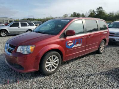 2016 Dodge CARAVAN SXT, maroon — VIN 2C4RDGCG5GR178855, Copart