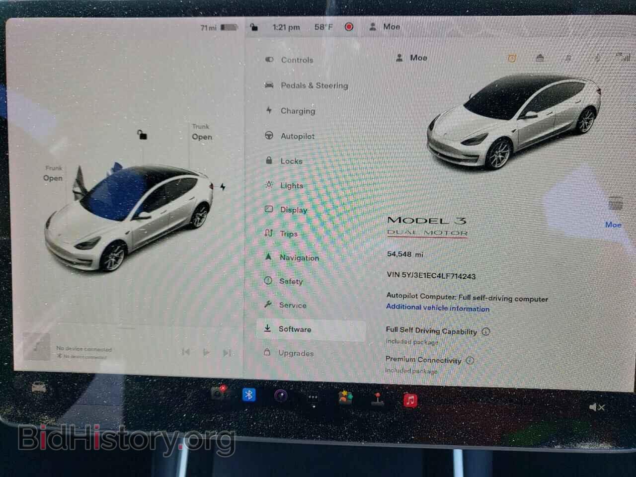 2020 TESLA MODEL 3 - VIN: 5YJ3E1EC4LF714243 - Фото 9